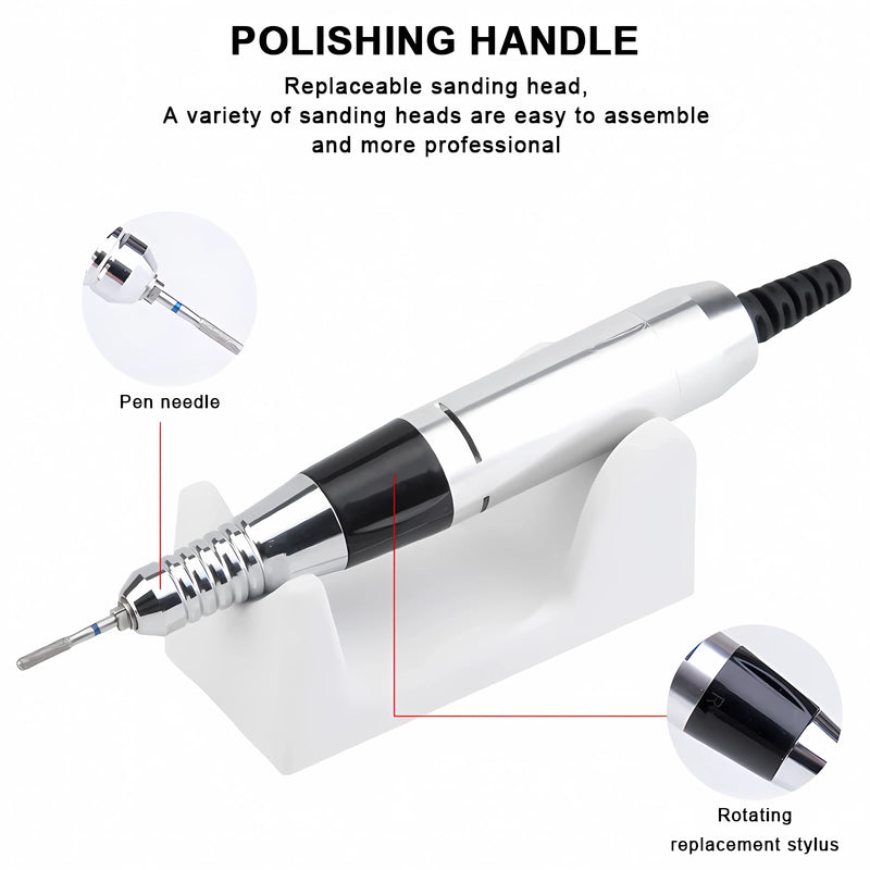 35000/20000 RPM Electric Nail Drill Machine for Manicure Pedicure Accessories Nail Art Tool,Nail Salon Polisher Equipment