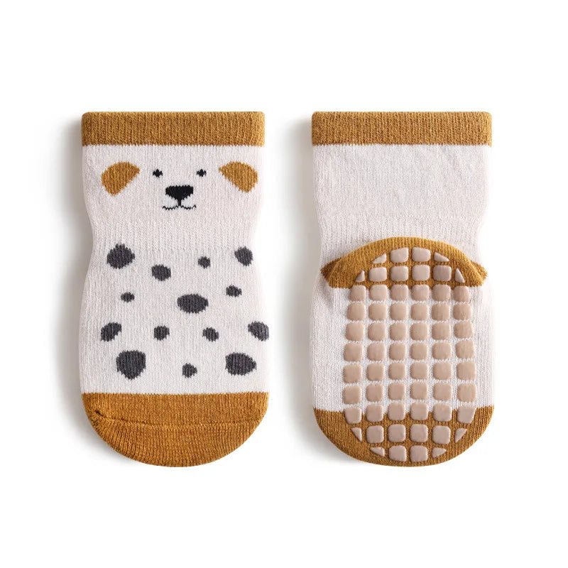 Summer Anti-Slip Baby Socks Cartoon Animal Print Infant Girls Floor Socks 5 Pairs a lot