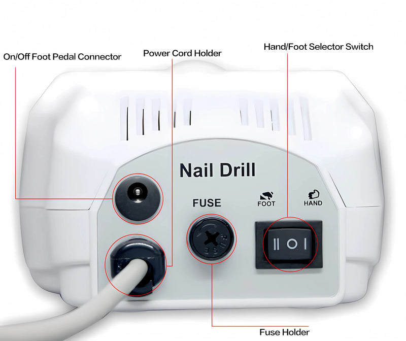 35000/20000 RPM Electric Nail Drill Machine for Manicure Pedicure Accessories Nail Art Tool,Nail Salon Polisher Equipment