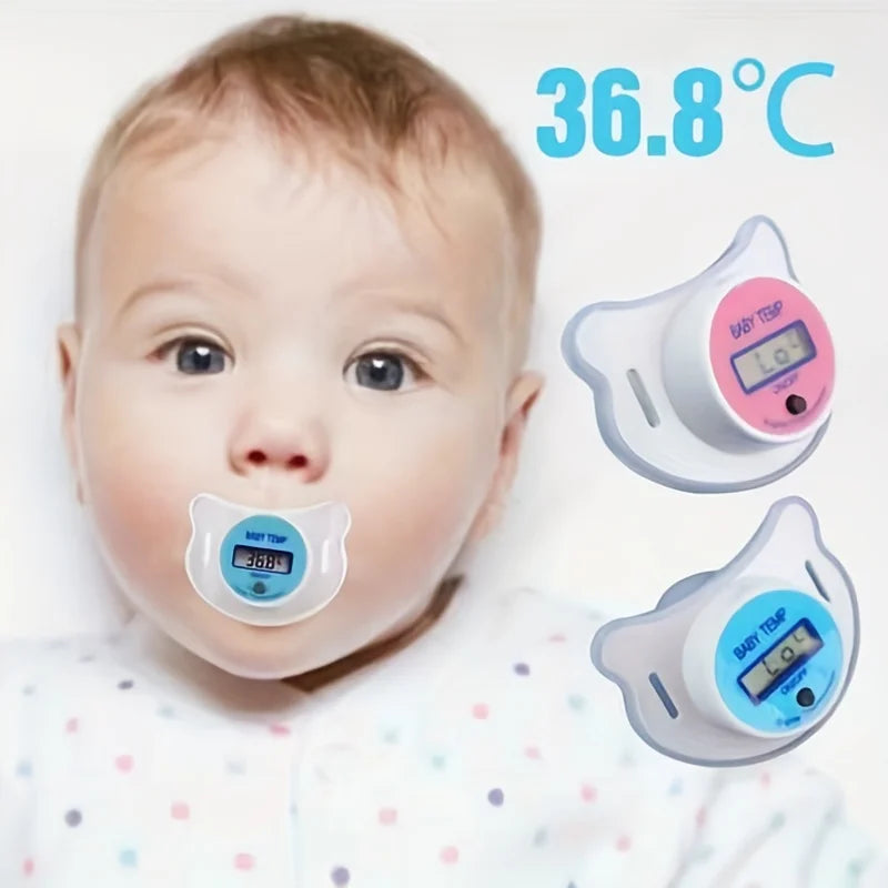 Baby's Electronic Pacifier Thermometer Infant Digital Smart Thermometer, Children's Oral Thermometer Celsius/Fahrenheit