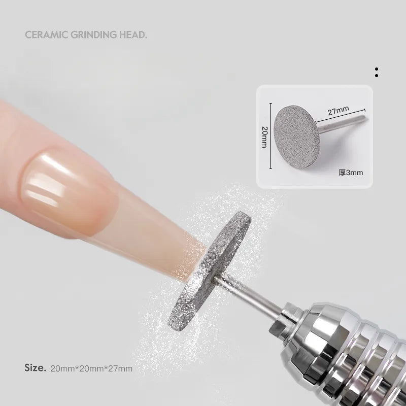 Nail Diamond Metal Drill Bits Disc Bit for Dead Skin Callus Electric Foot File Callus Remover Shaft for Nail Salon Grinding Head