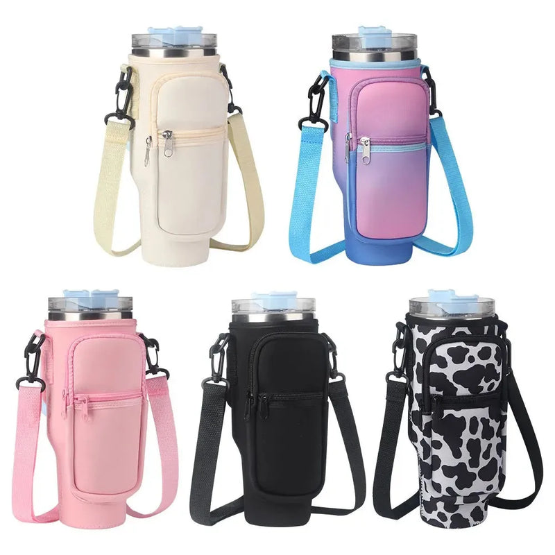 Adjustable Shoulder Strap Water Bottle Carrier Bag Compatible with Stanley 40 Oz  for Perfect for Outdoors Stanley Cup