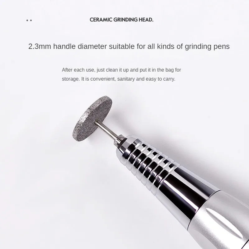 Nail Diamond Metal Drill Bits Disc Bit for Dead Skin Callus Electric Foot File Callus Remover Shaft for Nail Salon Grinding Head