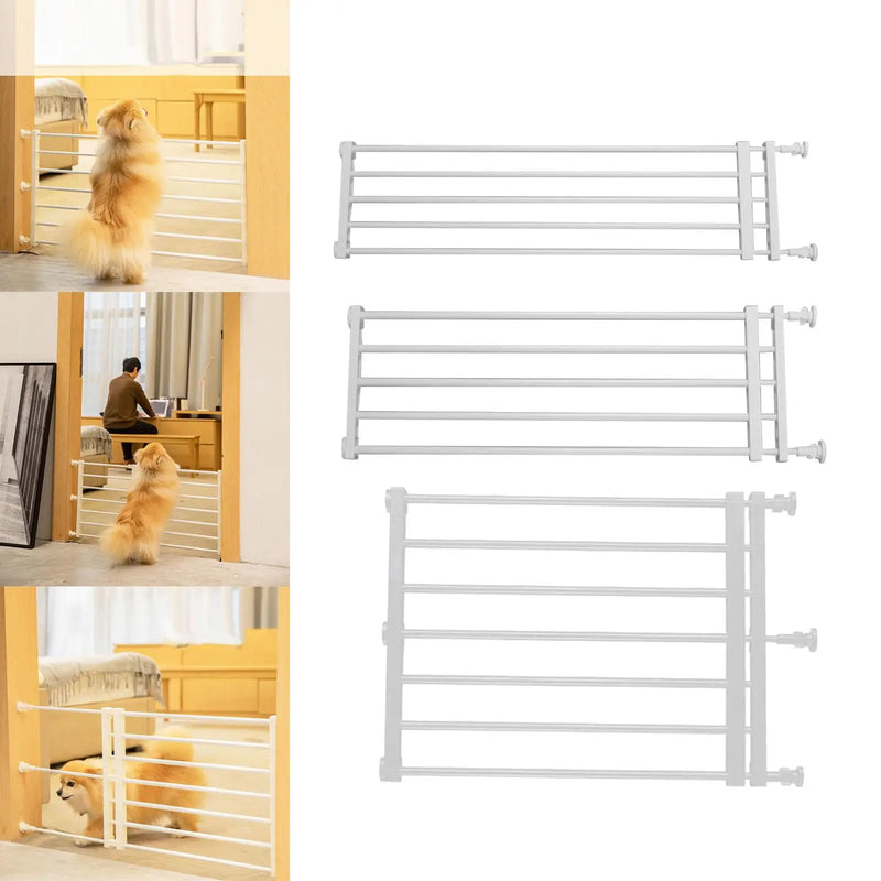 Portable Retractable Pet Dog Gate Protection Adjustable Fence Baby Barrier Stair Gate for Patio Lawn Garden Stairways Doorway